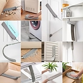 economico spazzolone-Detergente per polvere 1pc, spolverino in microfibra, artefatto per la pulizia della polvere a fessura retrattile, pennello in microfibra a manico lungo