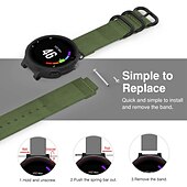 baratos Relógios Garmin-Pulseiras de Relógio para Garmin Forerunner 220/230/235/620/630/735XT Approach S20 / S6 / S5 Náilon Substituição Alça com ferramenta de remoção Ajustável Respirável Pulseira Esportiva Pulseira