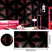 baratos Papel de Parede-papéis de parede legais papel de parede 3d mural de parede estilo moderno pvc verde vermelho adesivo de parede necessário mural de parede, armário de móveis bancada papel de parede em rolo, 20,8 &quot;*