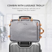 cheap Laptop Bags,Cases &amp; Sleeves-15.6 Inch And 17.3 Inch 3 In 1 Computer Laptop Carry Bag Office Designer Waterproof Business Laptop Briefcase Bag 1pc
