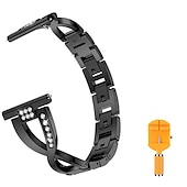 economico Cinturini per orologi Fitbit-Cinturino intelligente Compatibile con Fitbit Versa 4 Sense 2 Versa 3 Sense Versa 2 / Versa Lite / Versa SE / Versa Acciaio inossidabile Con diamantini Orologio intelligente Cinghia con lo strumento
