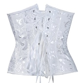 economico Rococò-Rococò Punk &amp; Gotico Medievale Biancheria intima Sottobusto Bustino 14 ossa di plastica Costume Per donna Matrimonio Ospite di nozze Adulti Corsetto