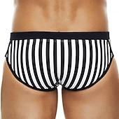 Χαμηλού Κόστους Ανδρικά Σορτς Κολύμβησης-Ανδρικά Μαγιό Σορτσάκια Κολύμβησης Σορτσάκια Swim Brief Στάμπα Ταινία Άνεση Αναπνέει ΕΞΩΤΕΡΙΚΟΥ ΧΩΡΟΥ Καθημερινά Εξόδου Αθλήματα Χαβανέζα Μαύρο