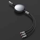 levne Kabely pro mobilní telefony-Nabíjecí stanice 3 Port Multi USB nabíječka Rychlé bezdrátové nabíjení 3 v 1 pro více zařízení Pro Mobilní telefon