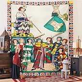 economico Arazzo Medievale-Arazzo Medievale Wall Art Grande Arazzo del Medioevo Muro Decorazione Fotografica Sfondo Coperta Tenda Decorazione Casa Camera da Letto Soggiorno