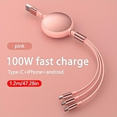 levne Kabely pro mobilní telefony-Nabíjecí stanice 3 Port Multi USB nabíječka Rychlé bezdrátové nabíjení 3 v 1 pro více zařízení Pro Mobilní telefon