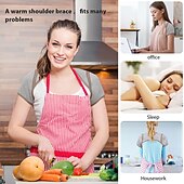 رخيصةأون الدعامات والتقويمات-دعامة دعم الكتف للرجال / النساء الكفة المدورة موصلة حرارياً من مادة الجرافين تخفف الإصابات والتهاب الأوتار حزام كتف دافئ مزدوج للاستقرار يساعد على تخفيف آلام التهاب المفاصل