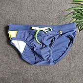 billiga Herrarnas simshorts-Herr Badkläder Badshorts Shorts Simkort Färgblock Komfort Andningsfunktion Utomhus Dagligen Utekväll Sport Hawaiisk Rubinrött Blå