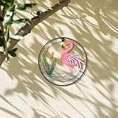 cheap Metal Wall Decor-Metal Flamingo Wall Art Porch Front Door Wall Decor Room Outdoor Club Bars Front Door Metal Hanging Wall Art Dcor