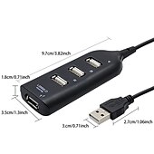 cheap USB Hubs-Micro USB Hub 2.0 Multi USB Port 4 Ports Hub USB High Speed HUb USB Splitter For PC Computer Accessories