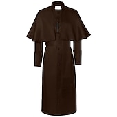 halpa Topit-Retro / vintage Keskiaika Renessanssi Cosplay-Asut Pluskoko Papit Yhtenäinen Miesten Fantasia Steampunk Suoritus Juhla Naamiaiset Aikuisten Trikoot / Kokopuku Nauha