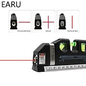 olcso Mérőeszközök-precíziós többcélú lézeres vízszintes vízszintes függőleges lézersugár mérőszalag, 1db mágneses lézeres vízszintező, 1db nem mágneses lézeres vízszintező építéshez, belsőépítészethez