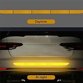 cheap Car Body Decoration &amp; Protection-5pcs/set Car Reflective Stickers Waterproof Car Warning Sticker Reflective Tape Car Decals Stickers Car Trunk Body Auto Accessories