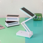 abordables Lámparas de escritorio-lámpara de mesa plegable solar regulable táctil lámpara de escritorio lámpara de mesa de protección ocular lámpara de mesa recargable solar portátil carga usb solar