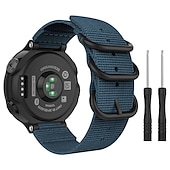 baratos Relógios Garmin-Pulseiras de Relógio para Garmin Forerunner 220/230/235/620/630/735XT Approach S20 / S6 / S5 Náilon Substituição Alça com ferramenta de remoção Ajustável Respirável Pulseira Esportiva Pulseira