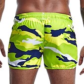 abordables short de bain homme-Homme Maillots de Bain short de bain Short de bain Short Imprimer Camouflage Confort Respirable Extérieur du quotidien Sortie Sportif Hawaïen Vert Claire Bleu
