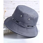 preiswerte Herrenhüte-Herren Sonnenhut Angelhut Unisex Boonie Hut Wanderhut schwarz Wein Polyester Reise Strand Outdoor Urlaub schlicht UV Sonnenschutz Sonnencreme faltbar
