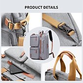 cheap Laptop Bags,Cases &amp; Sleeves-15.6 Inch And 17.3 Inch 3 In 1 Computer Laptop Carry Bag Office Designer Waterproof Business Laptop Briefcase Bag 1pc