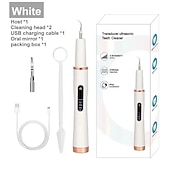 halpa Hampaiden valkaisu-Joululahjat naisille ja miehille sähköinen hammaskivien poistaja IPX7 vedenkestävä ultraääni hampaidenkaavin plakkia kalkkia tahrojen poistaja hampaiden puhdistustyökalusetti USB ladattava