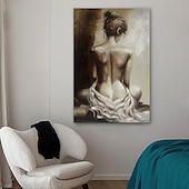 levne Nude Art-mintura ručně vyráběná nahá žena olejomalba na plátně nástěnná umělecká dekorace moderní abstraktní obraz pro domácí dekoraci válcovaný bezrámový nenatažený obraz