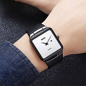 Недорогие Кварцевые часы-SKMEI Кварцевые Часы Подарок на День Святого Валентина для мужчин Японские Кварцевые Механизмы Часы Роскошные Большие Циферблаты Модные Аналоговые Наручные Часы Календарь 3Bar Водонепроницаемые