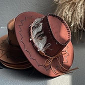 levne Divoký západ-18. století 19. století stát Texas Kovbojský klobouk Západní kovboj americký Pánské Dámské loučení se svobodou nevěsty Dospělé Klobouk