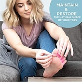 abordables Cuidado Personal &amp; Salud-productos para el cuidado de los pies, 1 paquete, separadores de dedos para corregir juanetes y restaurar los dedos de los pies a su forma original corrector de juanetes para mujeres hombres
