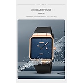 Недорогие Кварцевые часы-SKMEI Кварцевые Часы Подарок на День Святого Валентина для мужчин Японские Кварцевые Механизмы Часы Роскошные Большие Циферблаты Модные Аналоговые Наручные Часы Календарь 3Bar Водонепроницаемые