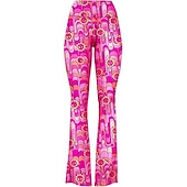 cheap Bottoms-Retro Vintage 1960s 1970s Trousers Bell Bottom Pants Hippie Women&#039;s Daily Wear Pride Parade Pride Month Adults&#039; Pants