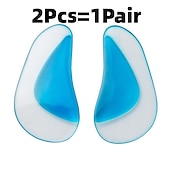 رخيصةأون الرعاية الشخصية والصحة-2 قطعة / زوج المهنية قوس دعم تقويم العظام نعل القدم لوحة مصحح القدم المسطحة حذاء وسادة العناية بالقدم إدراج النعال هلام السيليكون