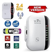 economico Router wireless-1pc wifi extender wifi range extender, ripetitore internet wireless, ripetitore di segnale fino a 2640sq. ft e 25 dispositivi, amplificatore a lungo raggio con porta Ethernet, configurazione a 1 tocco, punto di accesso
