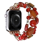 economico Cinturini per Apple Watch-Braccialetto di gioielli Compatibile con Cinturino dell&#039;Apple Watch 38mm 40mm 41mm 42mm 44mm 45mm 49mm Da donna Con perline Due toni Perline Cinturino di ricambio per iwatch Series Ultra 8 7 6 5 4 3