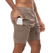 cheap Mens Active Shorts-Men&#039;s Athletic Shorts Running Shorts Casual Shorts With Compression Liner with Towel Loop Plain Camouflage Comfort Breathable Outdoor Daily Going out Fashion Casual 1 2