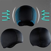 お買い得  バイク用ヘルメットのヘッドセット-1 pc ランニングスポーツビーニーサイクリングキャップスカルキャップ水分発散冷却ヘルメットインナーライナービーニードームキャップ