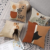 cheap Outdoor Pillow &amp; Covers-Outdoor Waterproof Pillow Cover Abstract for Patio Garden Sofa Couch Livingroom 1pc