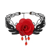 levne Příslušenství a další-Náhrdelník Chocker Náhrdelník Chocker Punk a gotika Lolita Krajka Pro Lolita Kostýmová hra Dámské Kostýmní šperky Módní šperky
