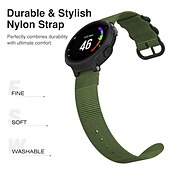 baratos Relógios Garmin-Pulseiras de Relógio para Garmin Forerunner 220/230/235/620/630/735XT Approach S20 / S6 / S5 Náilon Substituição Alça com ferramenta de remoção Ajustável Respirável Pulseira Esportiva Pulseira