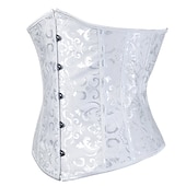 economico Rococò-Rococò Punk &amp; Gotico Medievale Biancheria intima Sottobusto Bustino 14 ossa di plastica Costume Per donna Matrimonio Ospite di nozze Adulti Corsetto