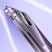 رخيصةأون جرابات آيفون-حافظة هاتف لجهاز iPhone 15 Pro Max Plus iPhone 14 13 12 11 Pro Max Plus واقي عدسة كاميرا مزدوج الجانب بجذب مغناطيسي زجاج مقسى بلون ثابت
