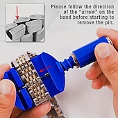 cheap Replacement Parts-Watch Link Removal Tool Kit Watch Band Tool Strap Chain Pin Remover Repair Tool Kit For Watch Band Strap Adjustment