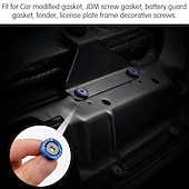 economico Attrezzi per riparazione auto-10pcs alluminio m6 x 20 modifica styling auto parafango rondella targa bulloni decorazione auto