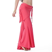 economico Abbigliamento danza del ventre-Danza del ventre Pantaloni Colore Puro Con balze Per donna Addestramento Cotone leggero