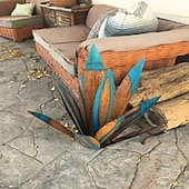 cheap Garden Sculptures&amp;Statues-Tequila Rustic Sculpture, DIY Metal Agave Plant,Rustic Hand Painted Metal Agave,Garden Yard Art Decoration Statue Home Decor for Yard Stakes,Garden Figurines,Outdoor Patio
