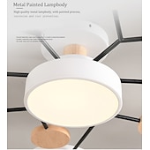 Χαμηλού Κόστους Φώτα Οροφής με Dimmer-led φωτιστικό οροφής ρυθμιζόμενο μοναδικό σχέδιο σπούτνικ ξύλο 4/5/6/7 κεφαλές 35&quot;/43&quot; led πολυέλαιος κατάλληλος για τραπεζαρία σαλόνι και κουζίνα 110-240v