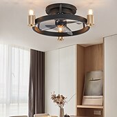 お買い得  シーリングファンライト-リモコン付きシーリングファン 3/6ライト フラッシュマウント ロープロファイル 屋内シーリングファン 39インチ 220-240v