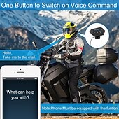preiswerte Motorradhelm-Kopfhörer-Motorrad Bluetooth 5.0 Helm-Gegensprechanlage drahtloses Freisprech-Telefonanruf-Kit Stereo-Anti-Interferenz-Interphone-Musik-Player
