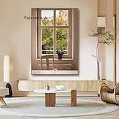 economico Stampe paesaggi-Paesaggio da parete su tela la finestra arte moderna paesaggio decorazione della casa arredamento tela arrotolata senza cornice senza cornice