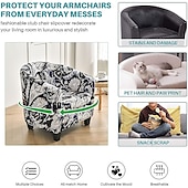 cheap Armchair Cover &amp; Armless Chair Cover-Floral Printed Club Chair Barrel Chair Slipcover Stretch Armchair Covers 1-Piece Club Tub Chair Covers Sofa Cover Couch Furniture Protector Cover  Spandex Couch Covers for Living Room