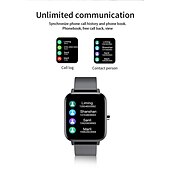 Χαμηλού Κόστους Smartwatch-H10 Εξυπνο ρολόι 1.69 inch Έξυπνο ρολόι Bluetooth Βηματόμετρο Υπενθύμιση Κλήσης Παρακολούθηση Δραστηριότητας Συμβατό με Android iOS Γυναικεία Άντρες Μεγάλη Αναμονή Κλήσεις Hands-Free Αδιάβροχη IP 67