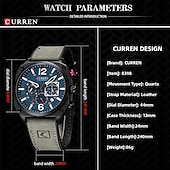 levne Quartz hodinky-CURREN pánské digitální hodinky kalendář sportovní muži chronograf elektrické hodinky vojenské top značka luxusní pravá kůže pánské hodinky dárky pro otce